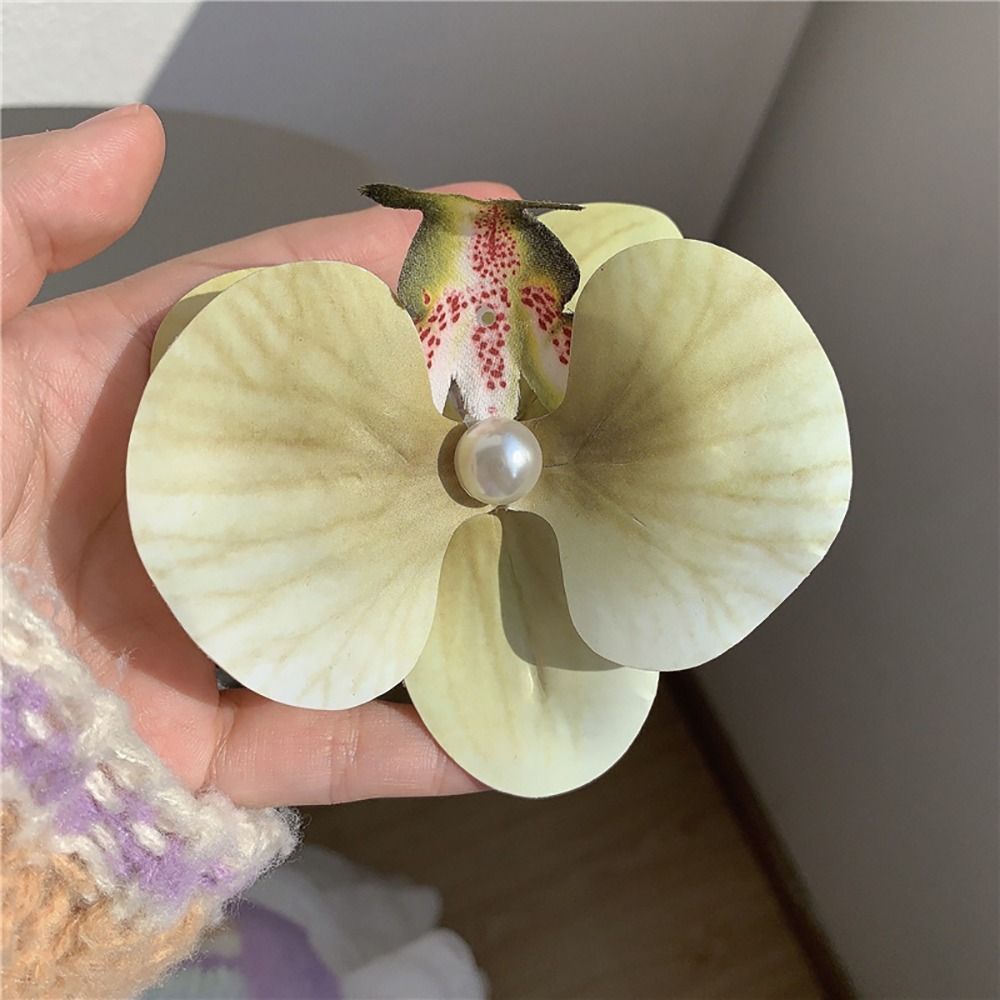 1 buah klip rambut bebek anggr - Orchid Phalaenopsis ulasan dan harga