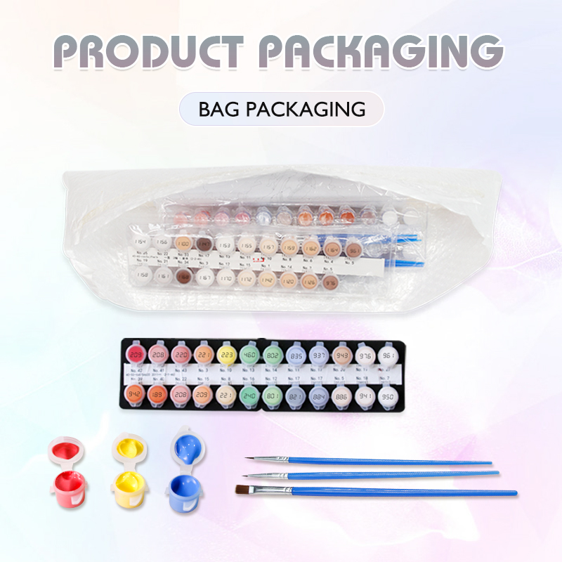 Kit Lukisan Akrilik Digital DI - Orchid Phalaenopsis ulasan dan harga